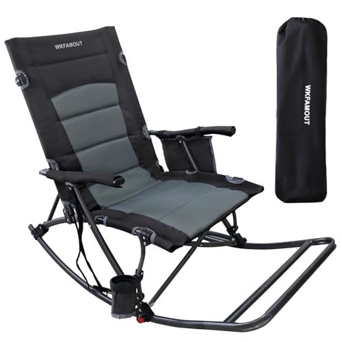 Folding Oversized Padded Camping Chair with Foot Rest J7231