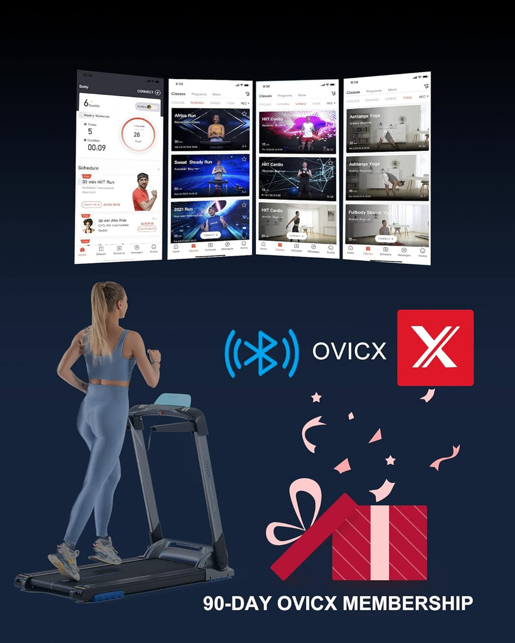 Folding Treadmill with App Y4521