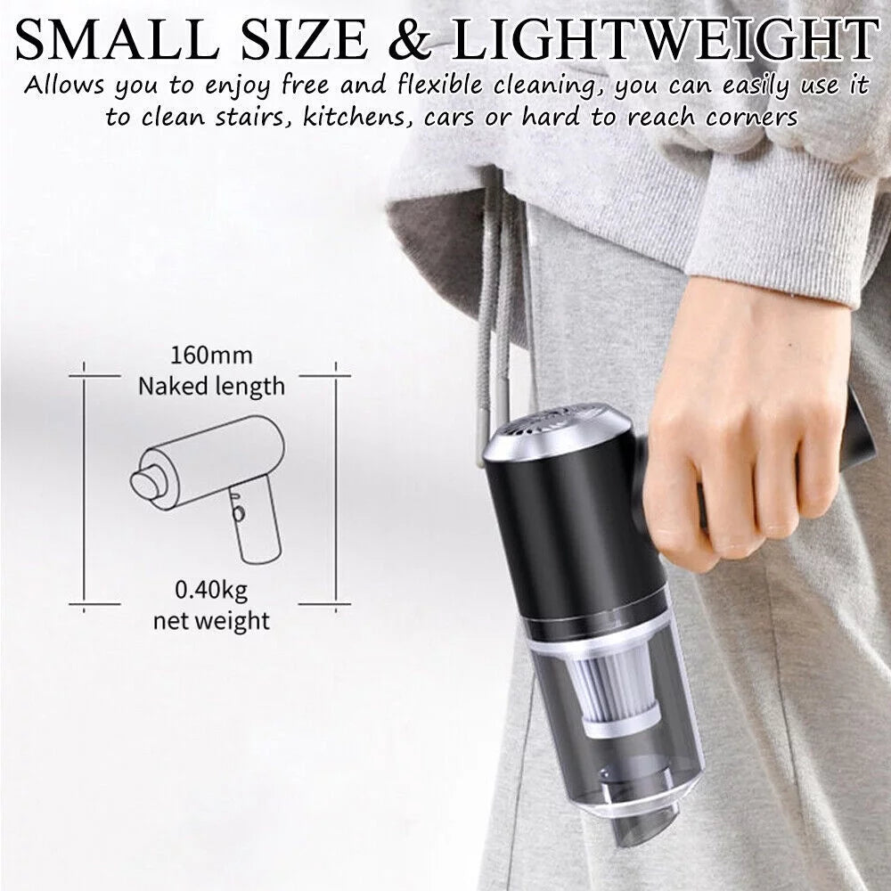 Cordless Handheld Car Vacuum Cleaner with 3 Attachments A546