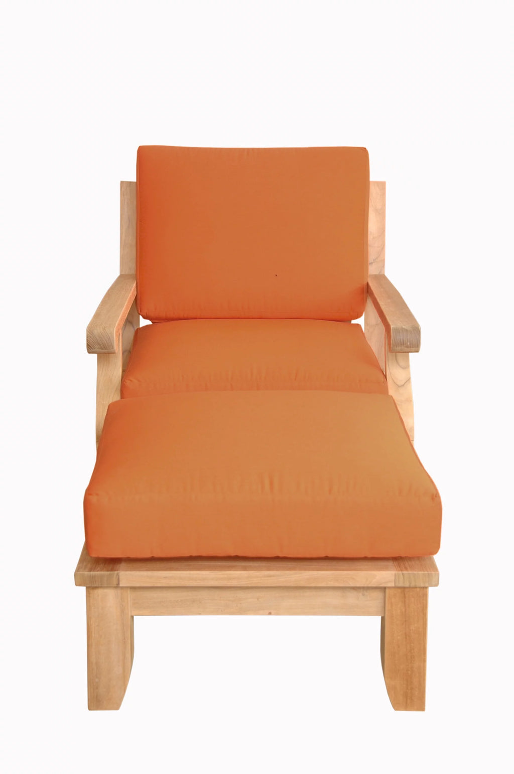 Teak Armchair & Ottoman X11519