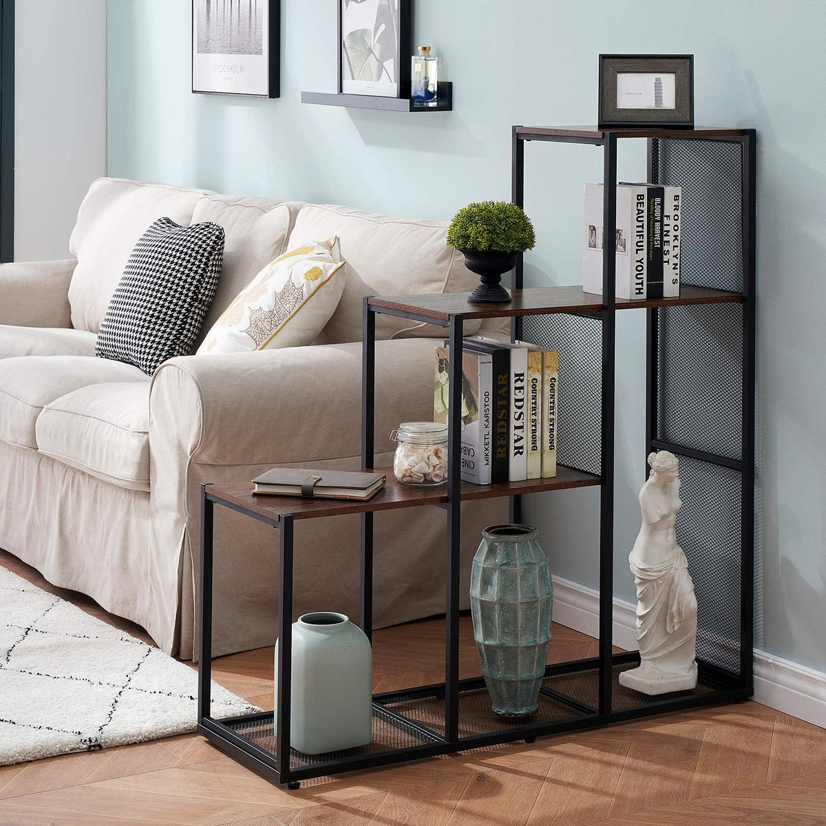 5 Shelves Wooden Cube Storage Organizer R6395