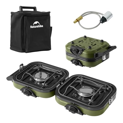 2 Burner Folding Camping Stove with Griddle P394785