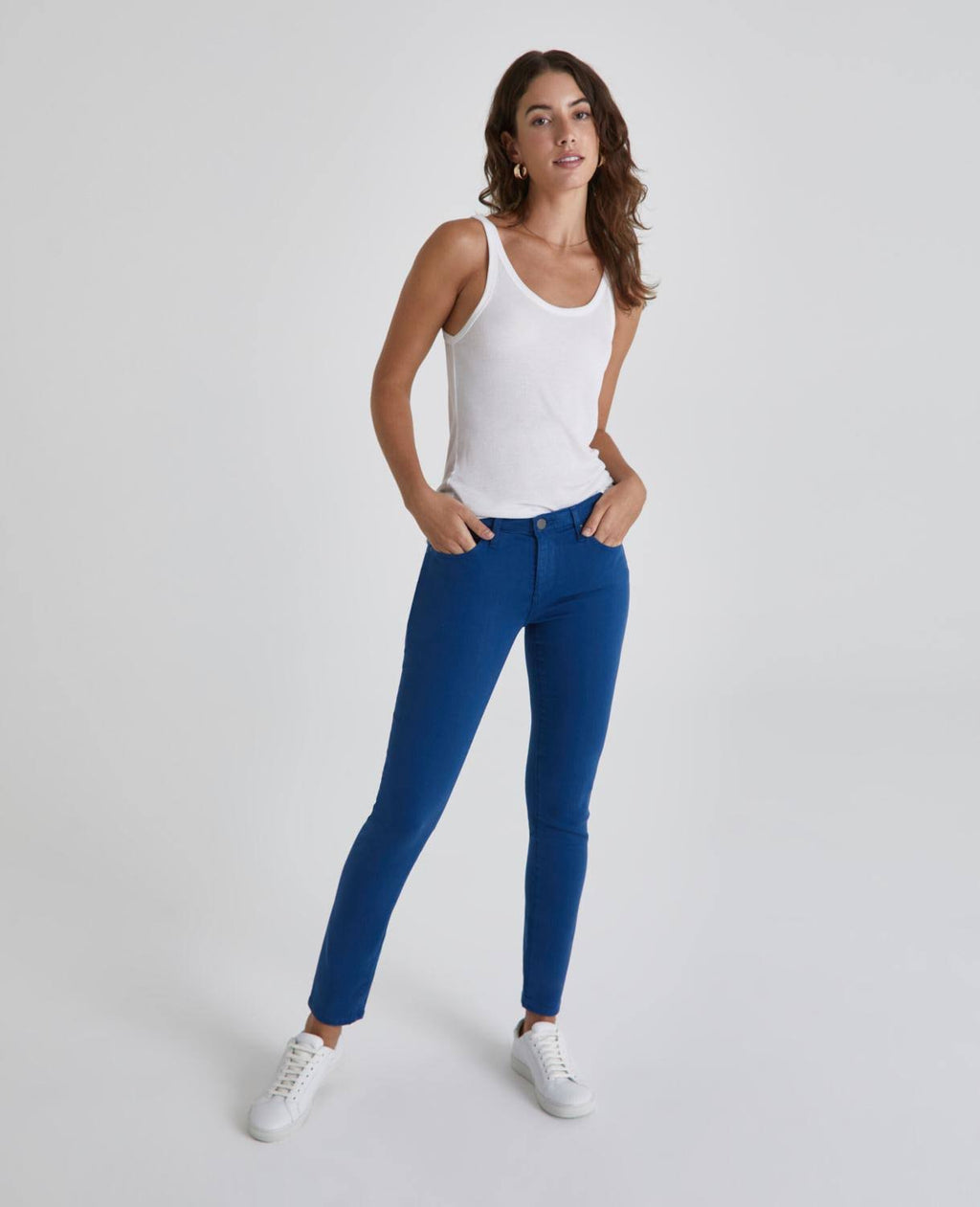 Ankle Jeans in Hi-White Mariner Storm Y372