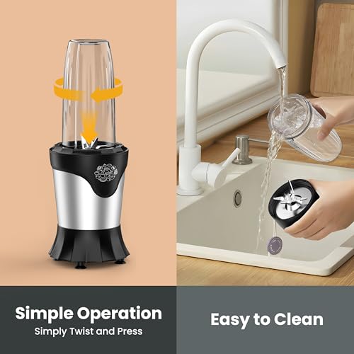 1100W Portable Personal Blender with 2 22Oz To-Go Cups U6417