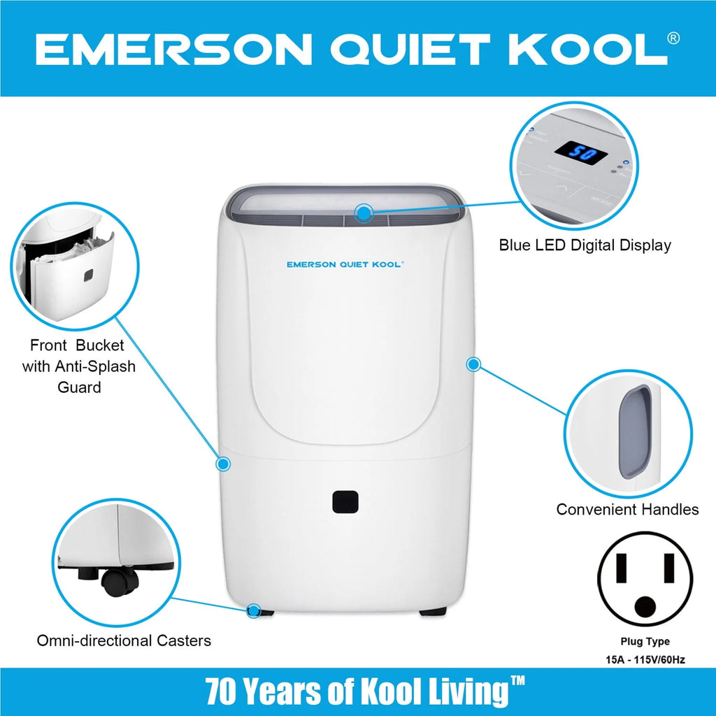 40 Pint Dehumidifier with Front-Access Collection Bucket & 24-Hour Timer G9514