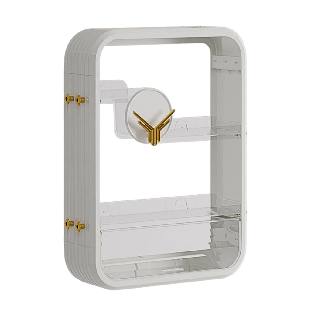 White Vanité Organisateur Support Assaisonnement Porte-bouteille D26218