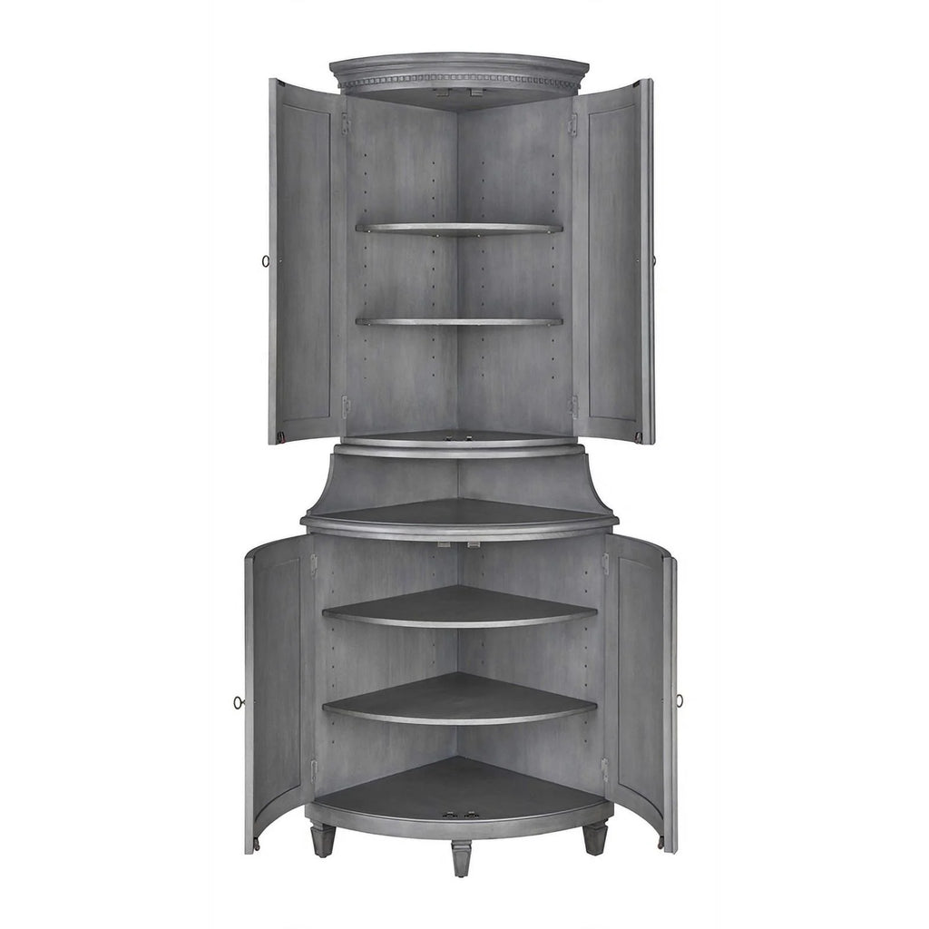 Oak Wood Corner Cabinet S407005