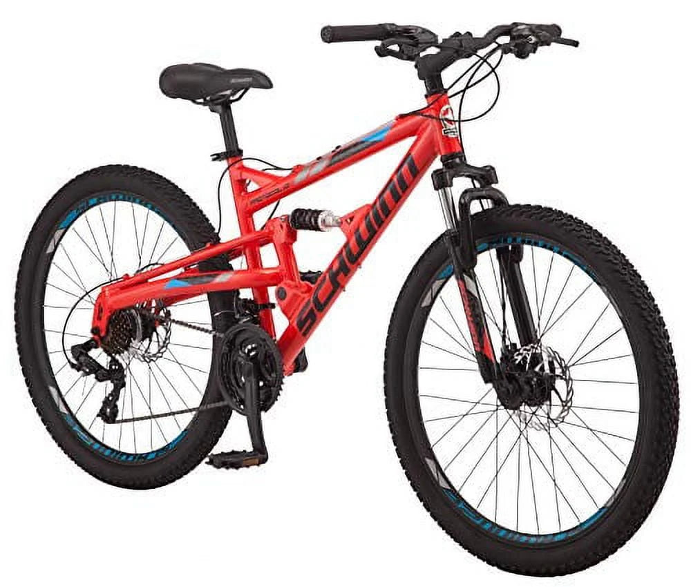 26 In. Wheels 24-Speed Aluminum Full Suspension Mountain Bike F8932