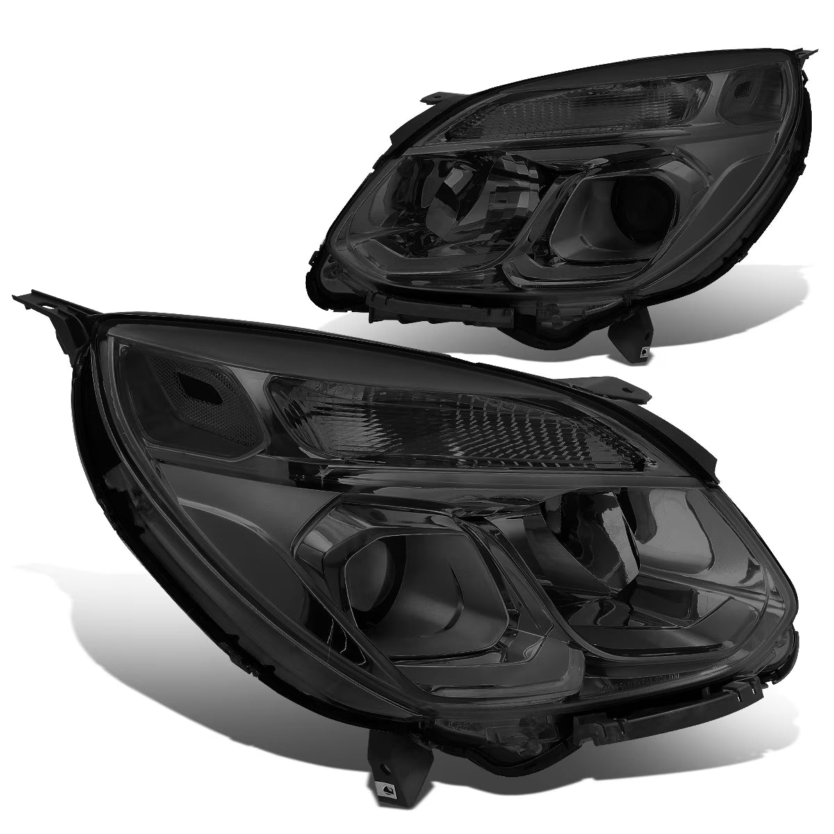 Smoked Housing Clear Side Projector Headlight Headlamp Turn Signal Lamps X8457