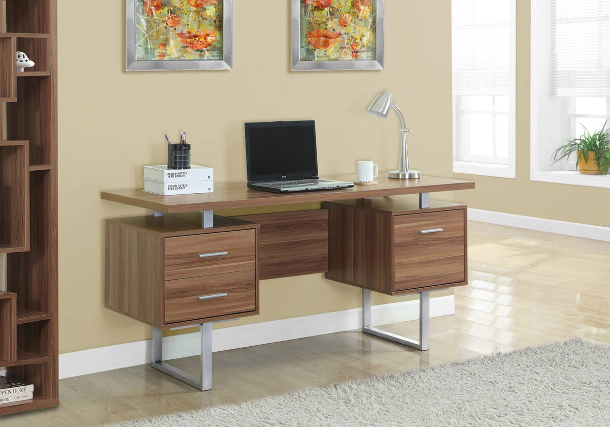 Gray Hollow Core Computer Desk E8495