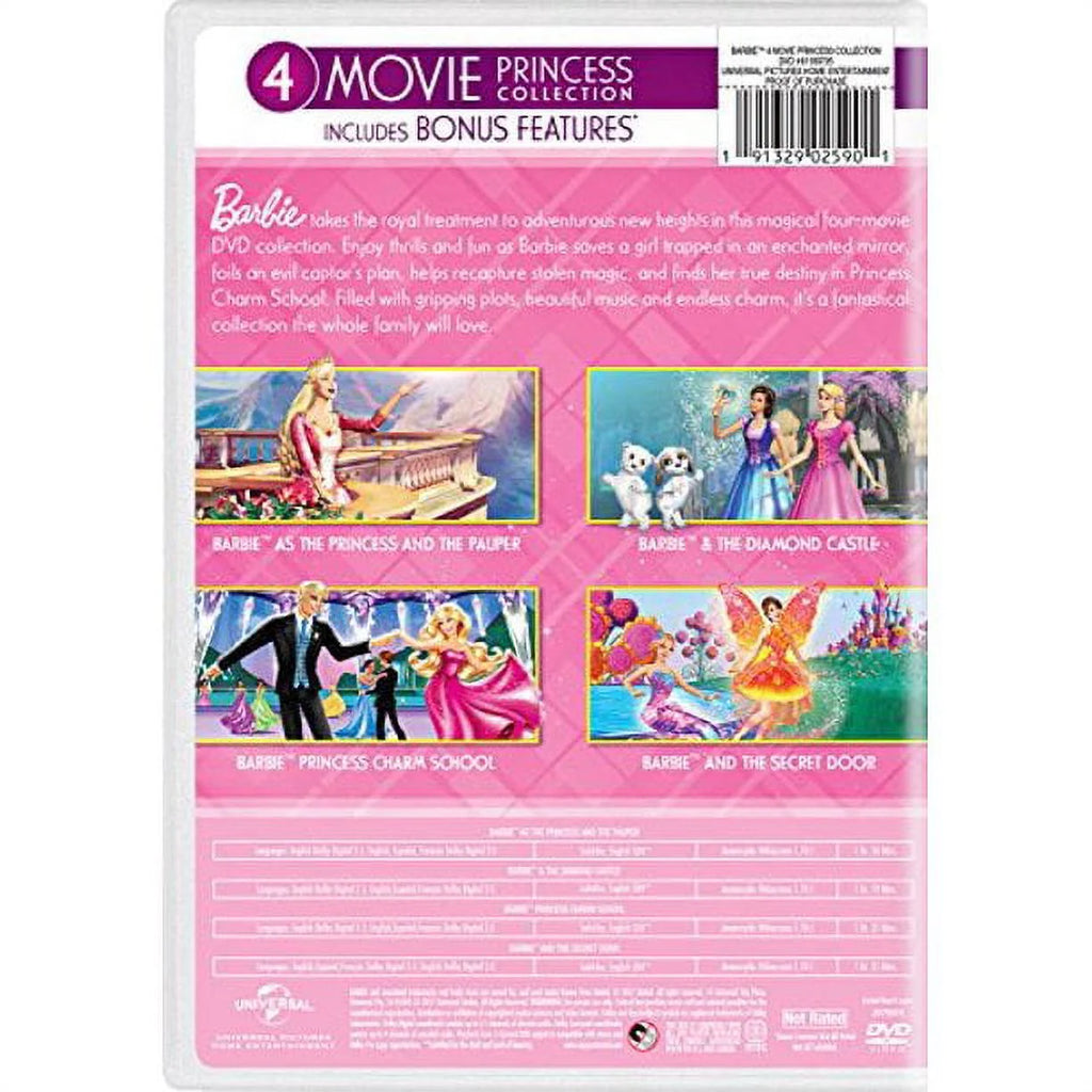 Barbie: 4-Movie Princess Collection (DVD) C510