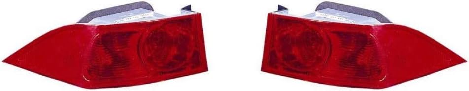 Tail Light Assembly Pair for Acura TSX 2004 2005 H7708