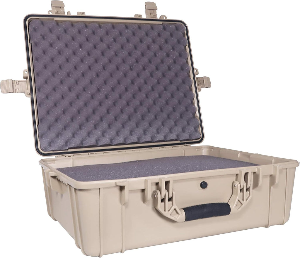 Black Waterproof Hardshell Dry Box Cargo Trunk Storage with Foam G411
