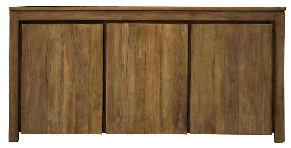 Recycled Teak Wood Buffet With 3 Doors Z456070