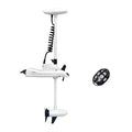 White 12V 55LBS 54inch Electric Bow Mount Trolling Motor with 2.4G Remote Control J54374