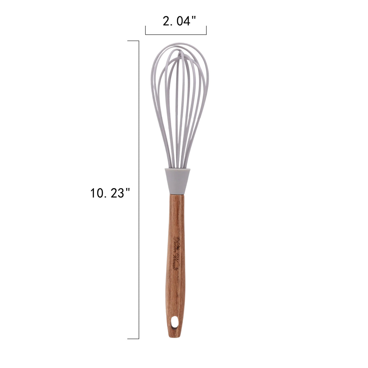 10-Piece Silicone and Acacia Wood Kitchen Utensils Set N363