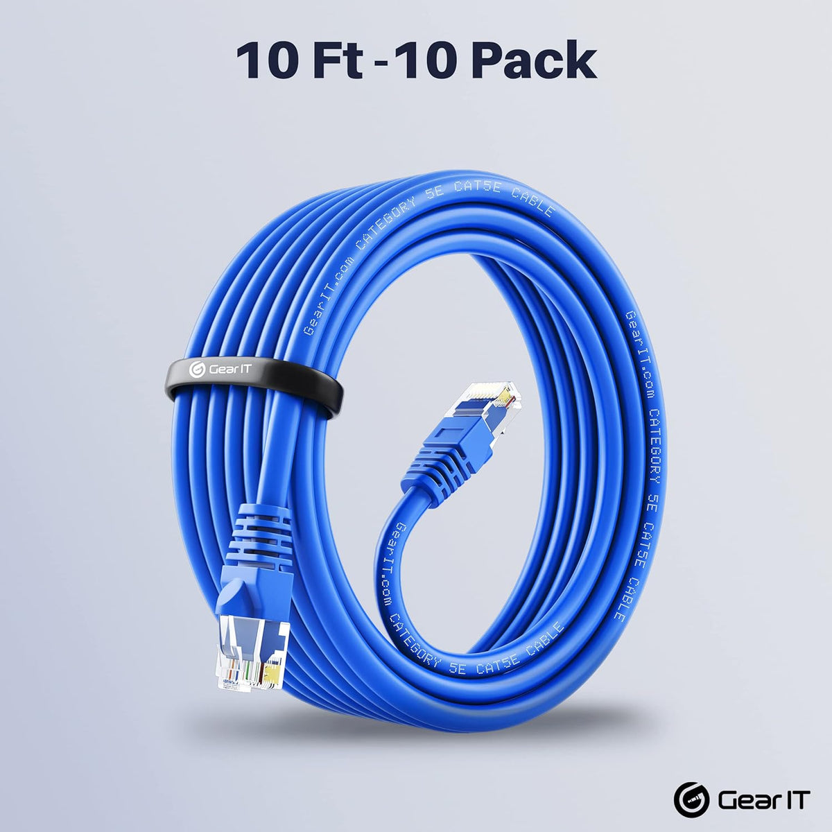 Cat5e Ethernet Patch Cable 3 Feet Blue Q13517