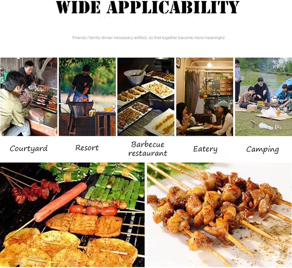 46 Inch Stainless Steel BBQ Charcoal Spit Rotating Grill Roaster E104