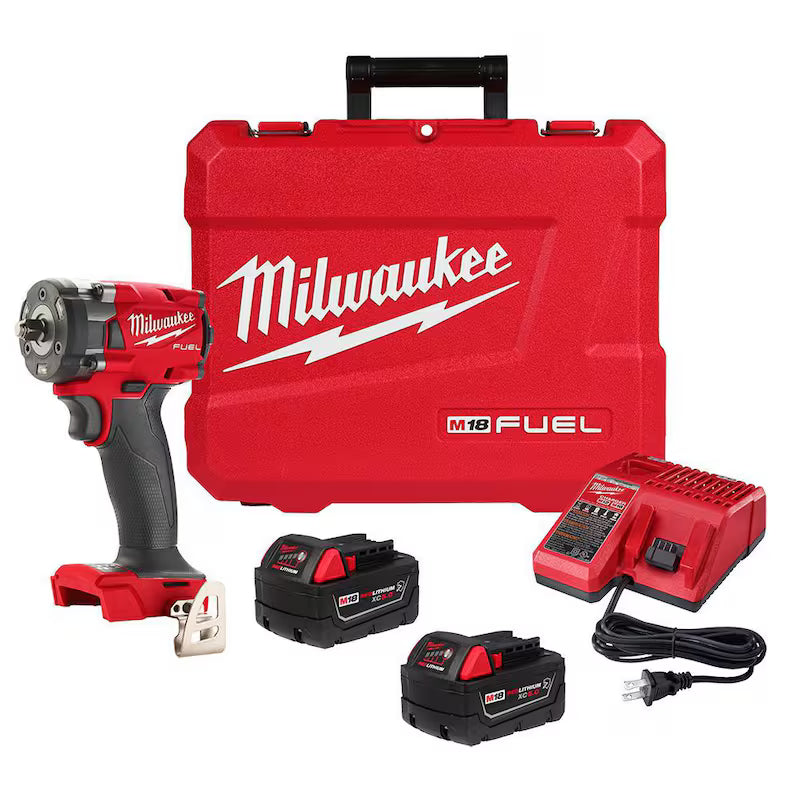18V Lithium-Ion Brushless Cordless Compact Impact Wrench Kit U721413