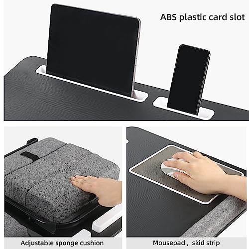 3 in 1 Foldable Adjustable Height Lap Desk with Cushion N8267