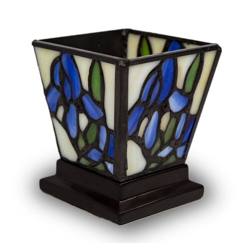 Stained Glass Cremation Candle Keepsake A46111