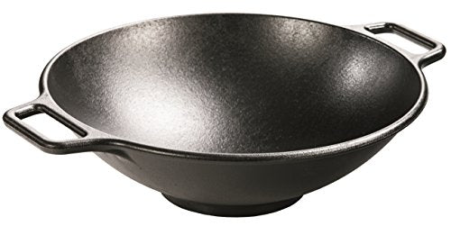 14 Inch Seasoned Cast Iron Wok H902