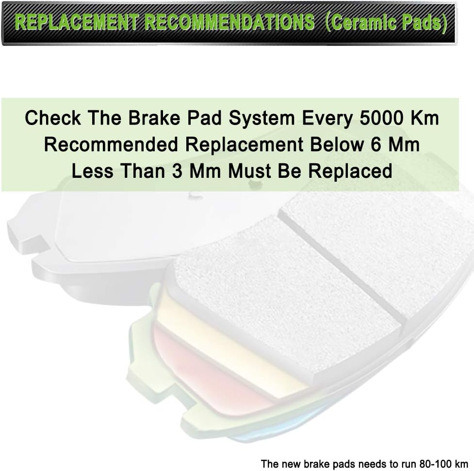 Ceramic Front Rear Disc Brake Pad Set E52591