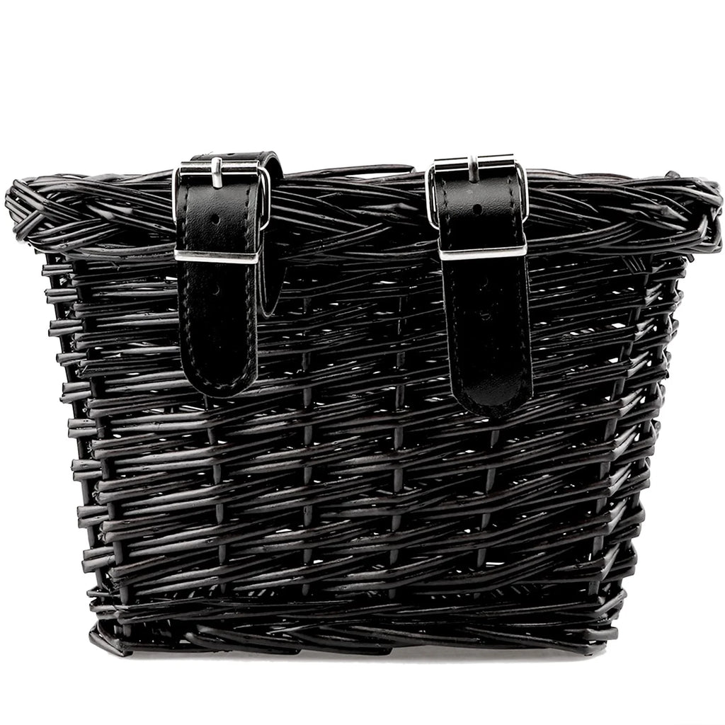 Black Wicker Kids Bike Basket F1015