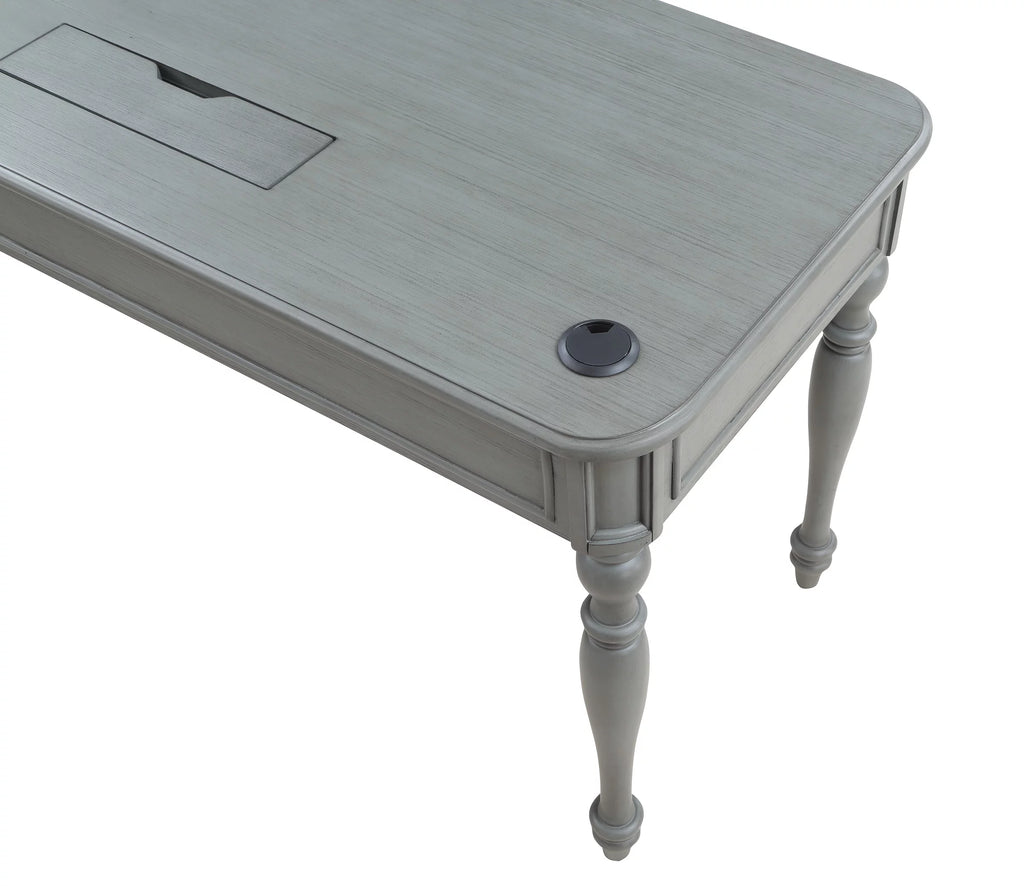 L-Shape Engineered Wood Desk with Power U2532