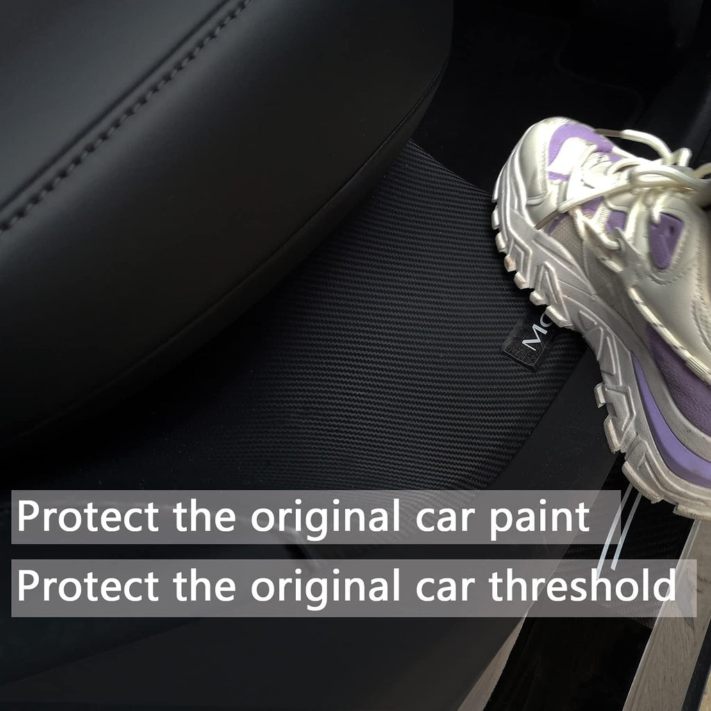 Matte Carbon Fiber ABS Door Sill Protector Set R557050