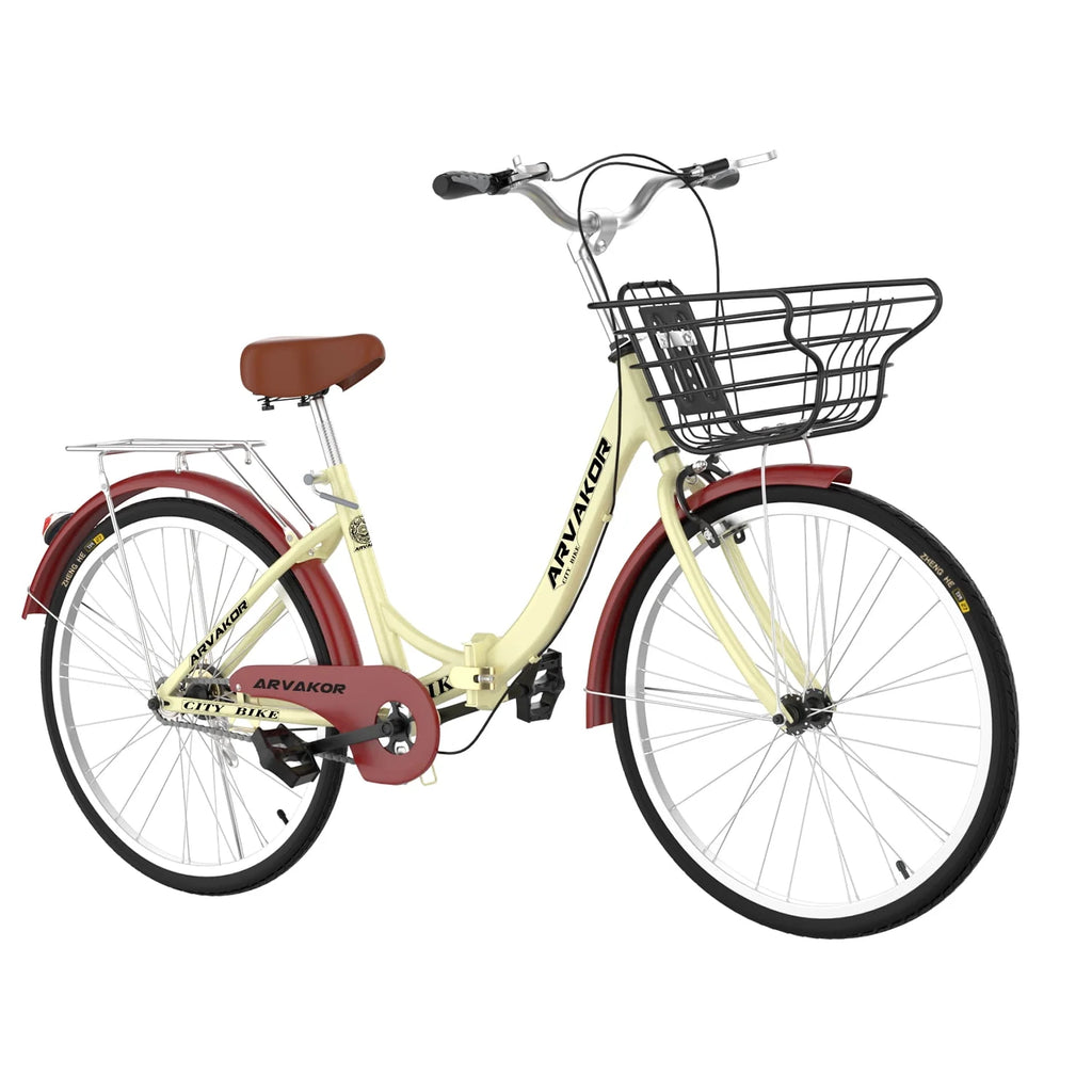 26 Inch White Cruiser Bike S48141