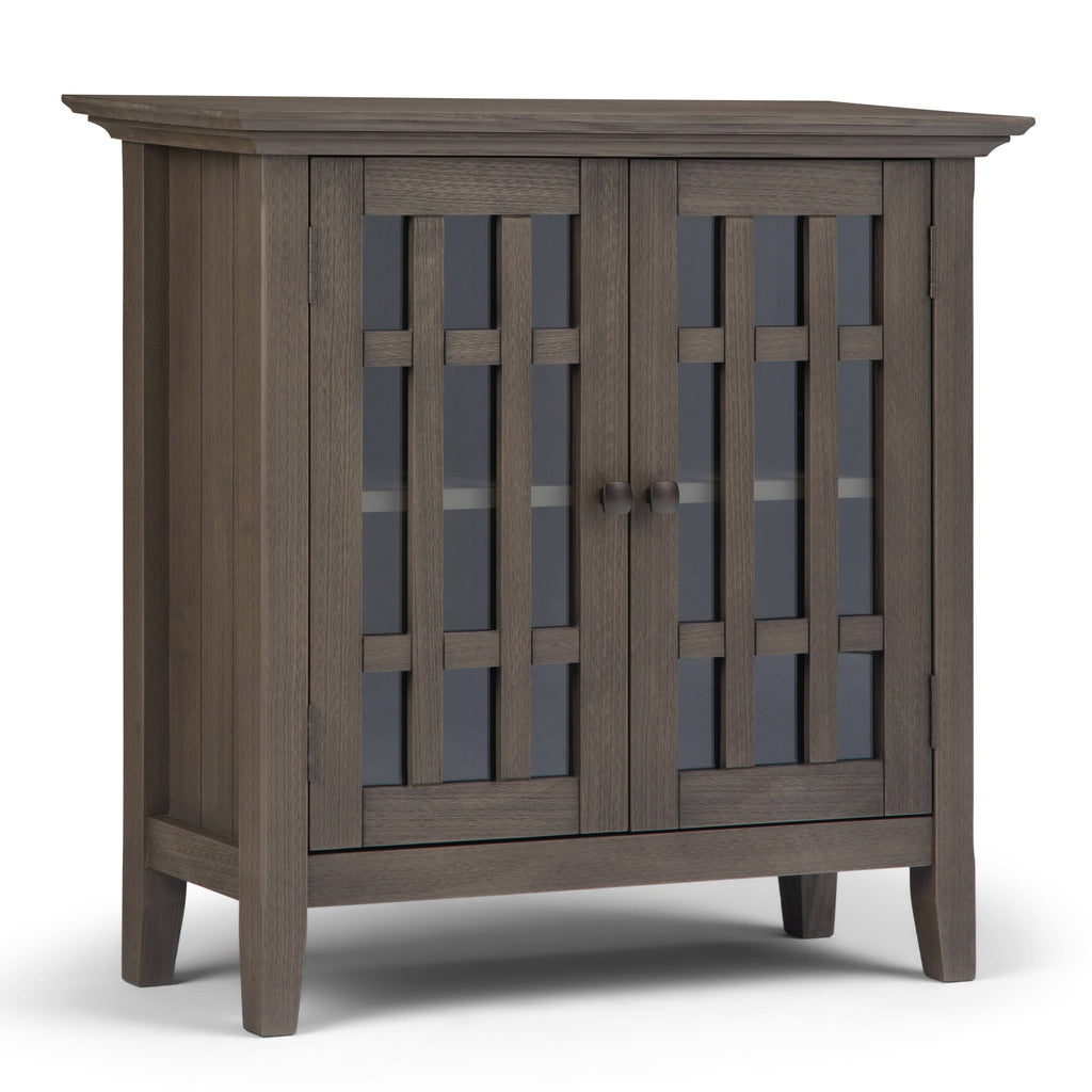 White Solid Wood Low Storage Media Cabinet X354380