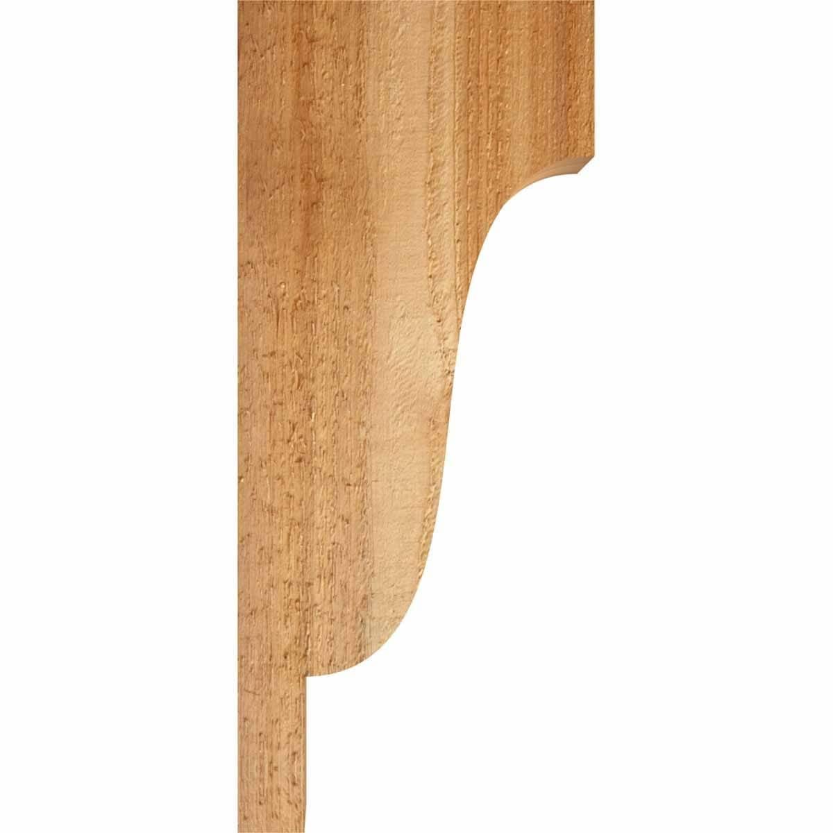 6x22W x 10x22D x 10x22H Rough Sawn Corbel, Western Red Cedar V280314