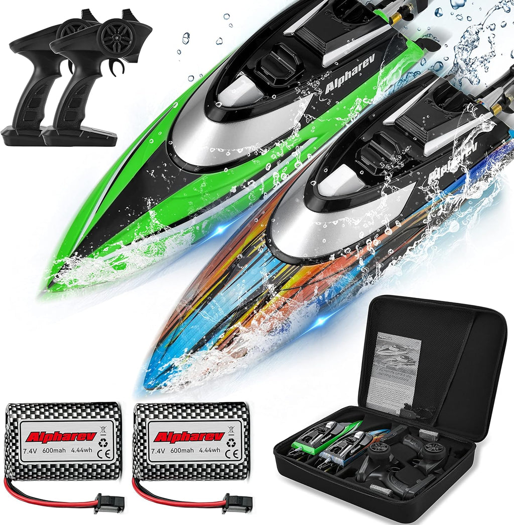 RC Boat with Case, 20+ MPH Remote Control Boat for Pools and Lakes G796