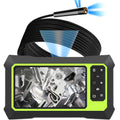 Dual Lens Video Endoscope Camera with Lights, 1080P Borescope Inspection Camera, 8 mm IP67 Waterproof, 16.5FT Semi-Rigid Cable, 32GB Card O381