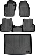 Black 2 Row & Cargo Floor Mat Liner Set for Jeep Renegade K95714