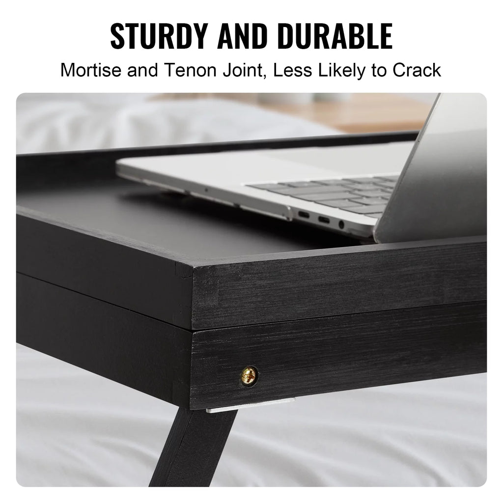 Bamboo Bed Tray with Foldable Legs Adjustable Slope B534615