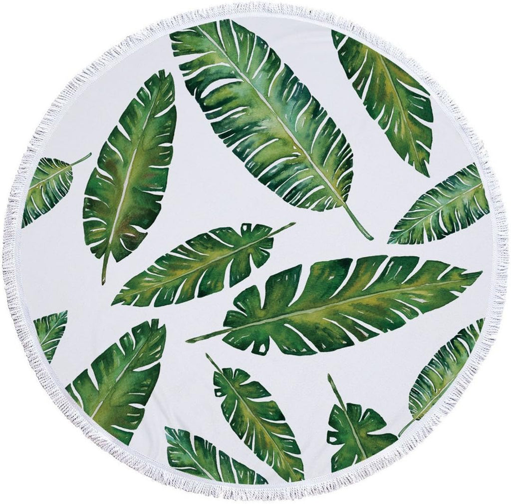 Round Beach Towel with Tassel S8618