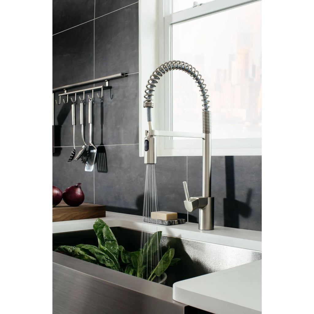 Black One-Handle Pulldown Kitchen Faucet I9975