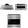 36 Gas Range, Range Hood and Microwave P860047
