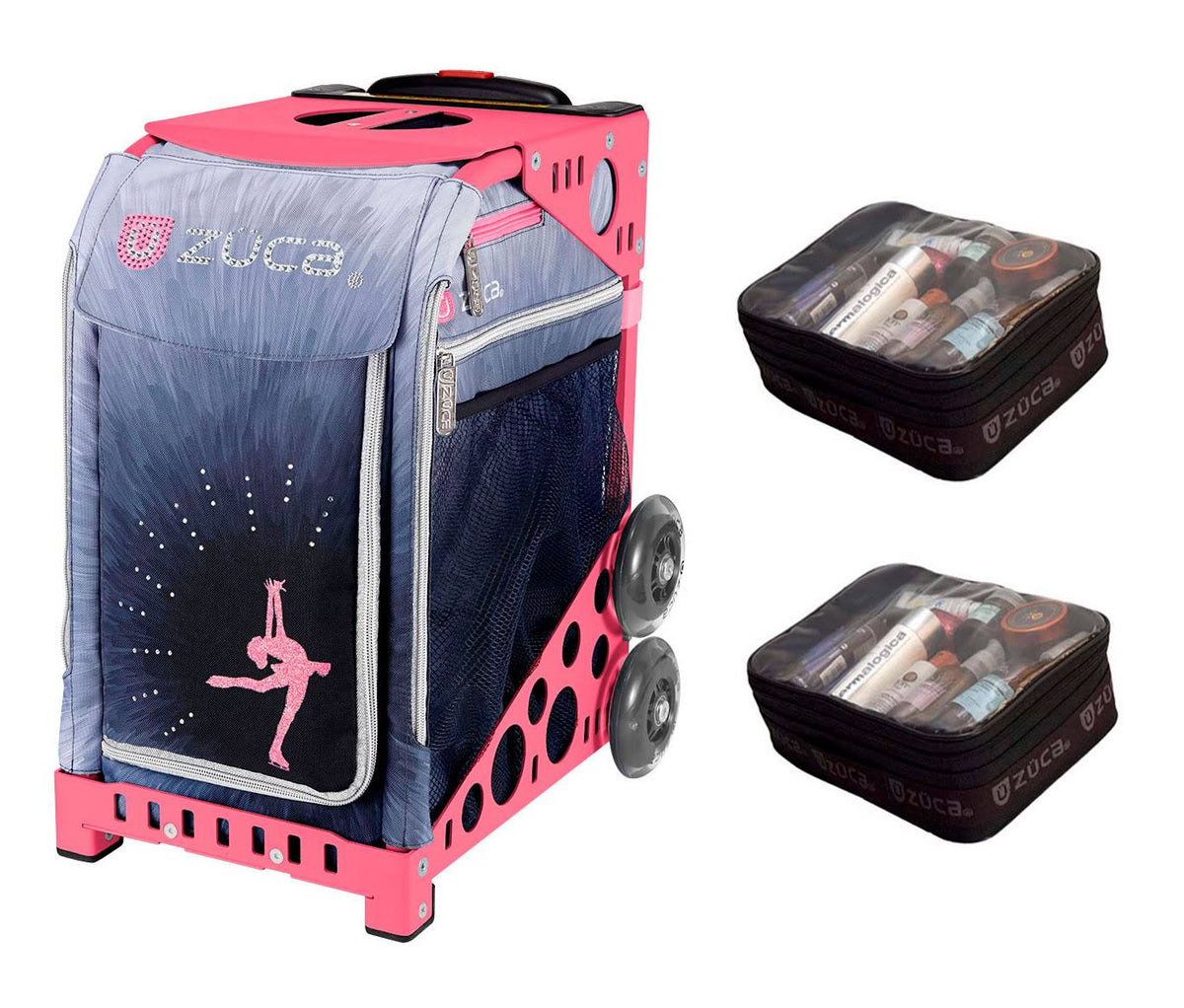 Pink Sport Bag with 2 Small Utility Pouch E6688