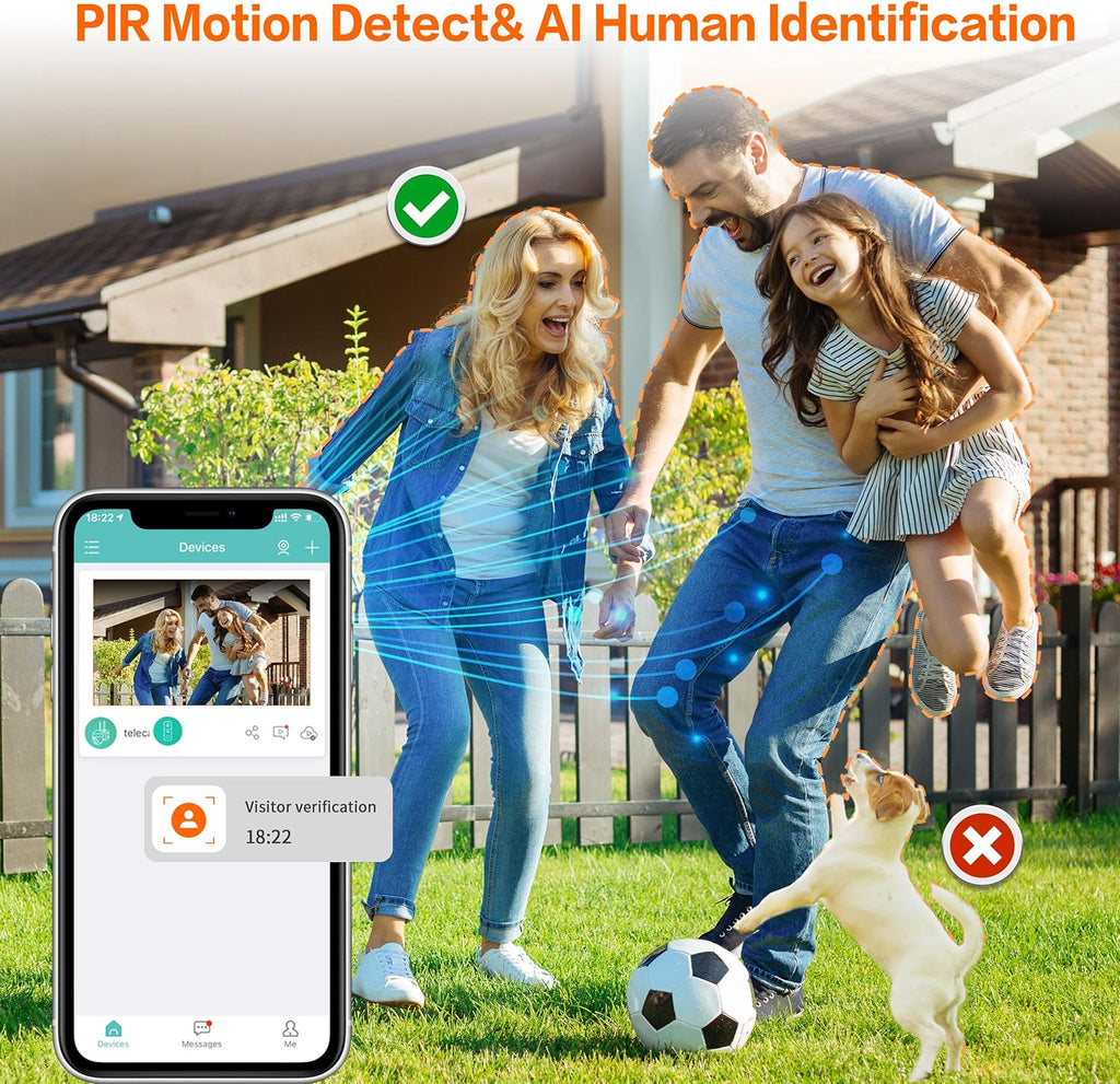2K Wireless Video Doorbell Camera with Night Vision G297853