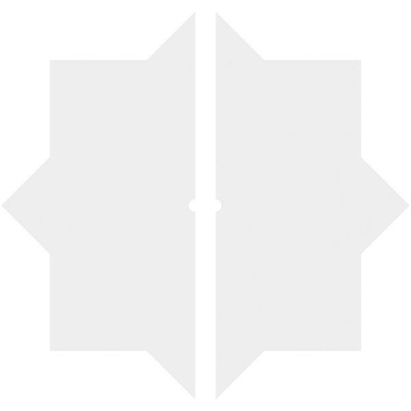 PVC Contemporary Ceiling Medallion Two Piece I73598