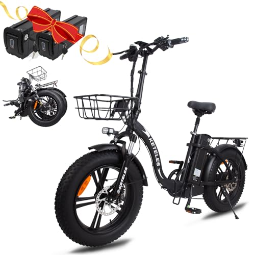 1000W Folding Electric Bike with Removable Battery Fat Tire V73187
