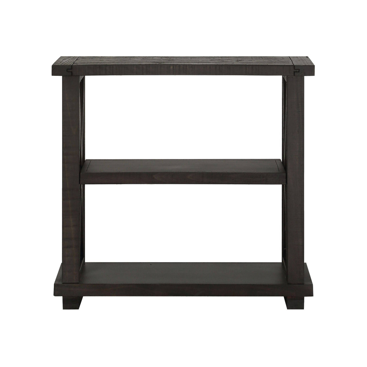 3 Shelf Solid Wood Bookshelf Y23188