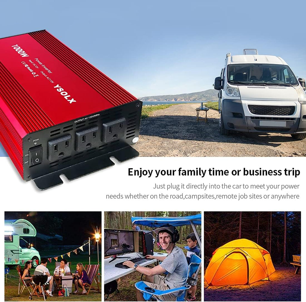 1000 watt Power Inverter with 3 AC Outlets Z733946