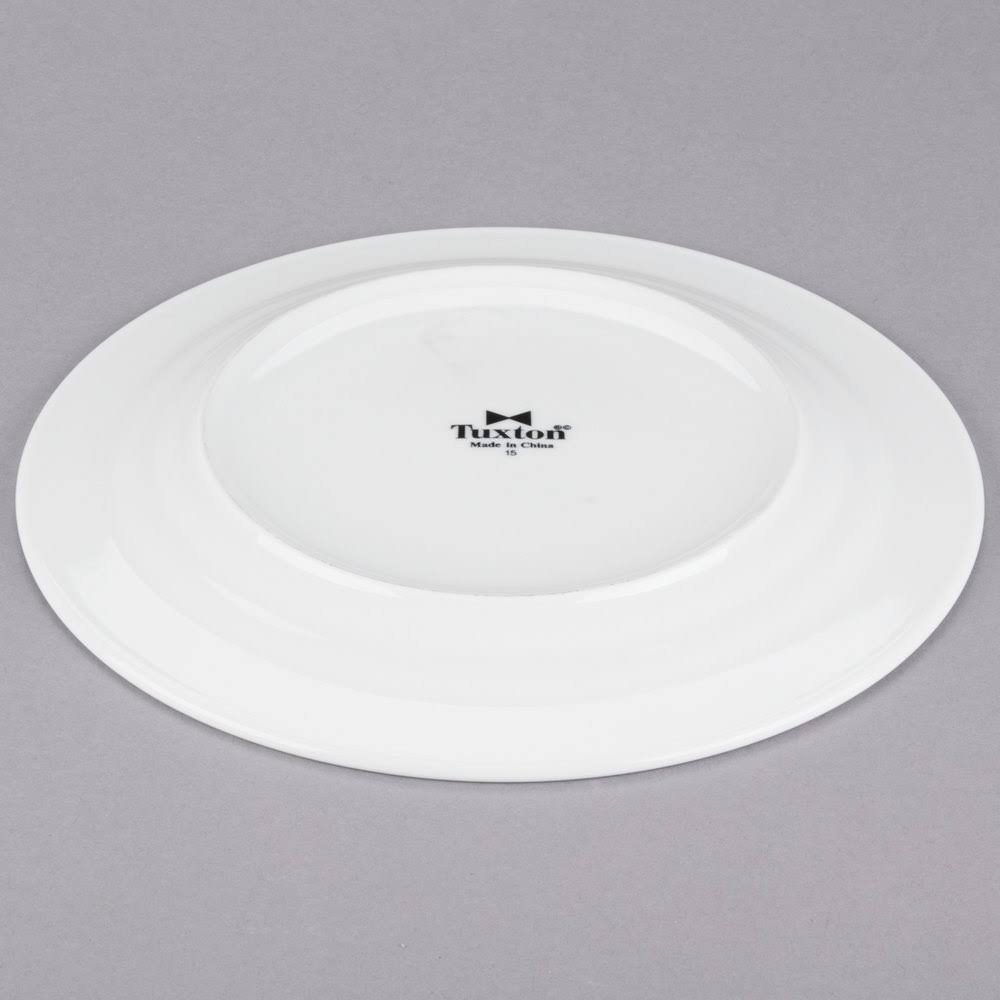 Pearl White Rolled Edge Plate L91442
