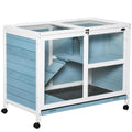 2-Story Wooden Rabbit Hutch A35347