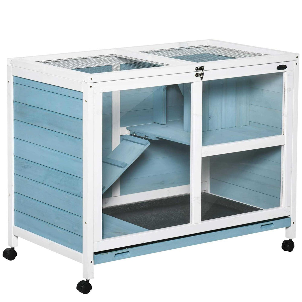 2-Story Wooden Rabbit Hutch A35347