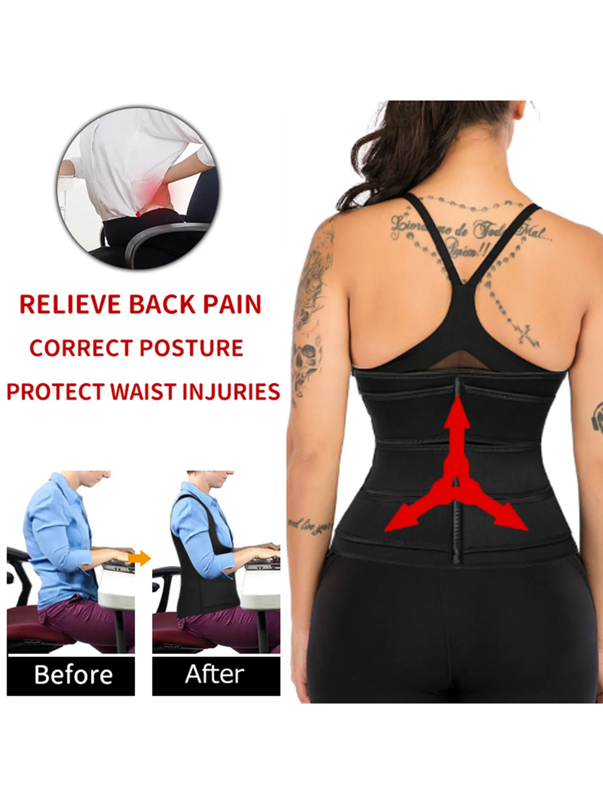 Neoprene Waist Trainer Corset with Adjustable Belt R97770